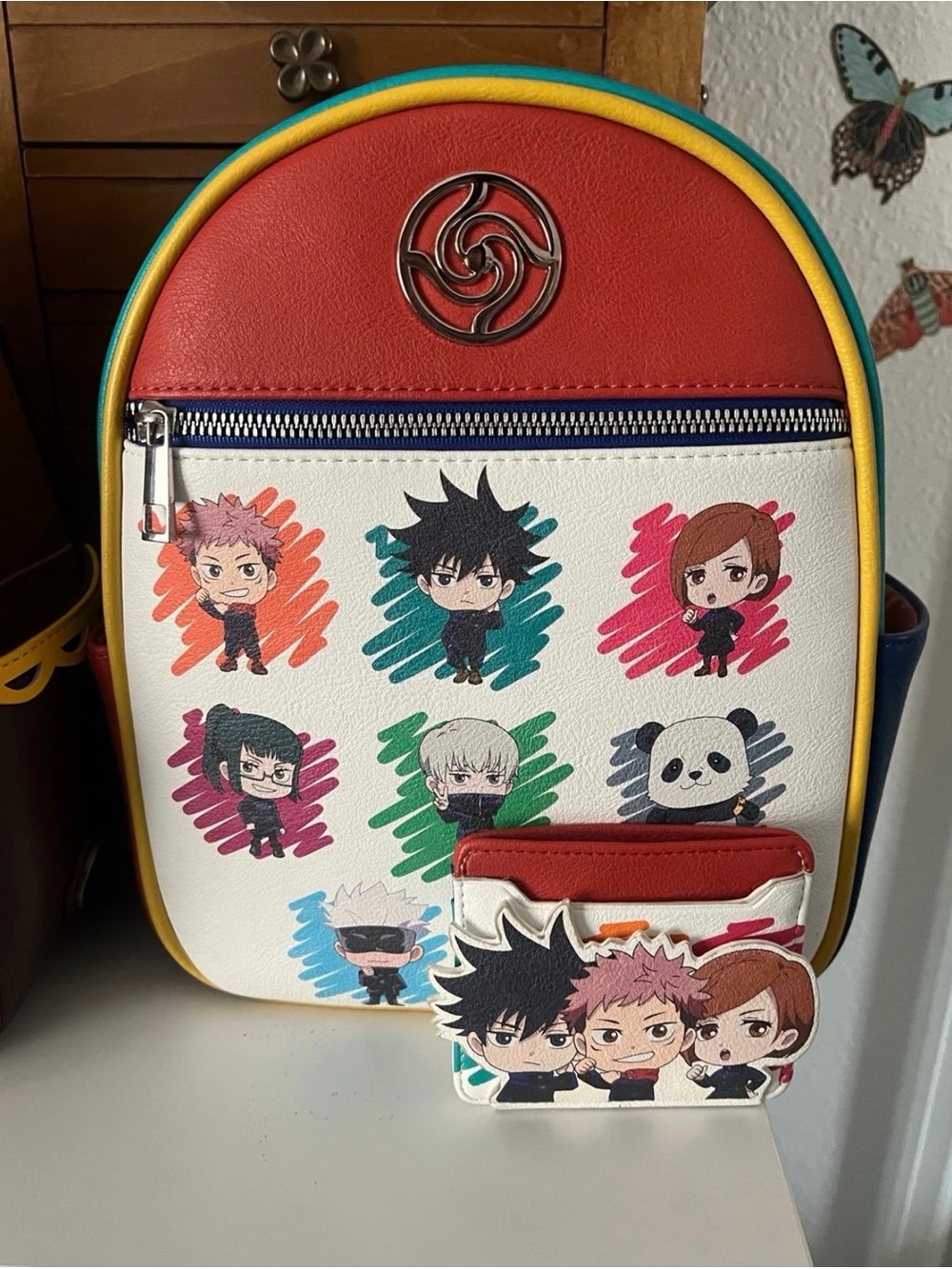 Anime Chibi Character Mini Backpack - Multicolor